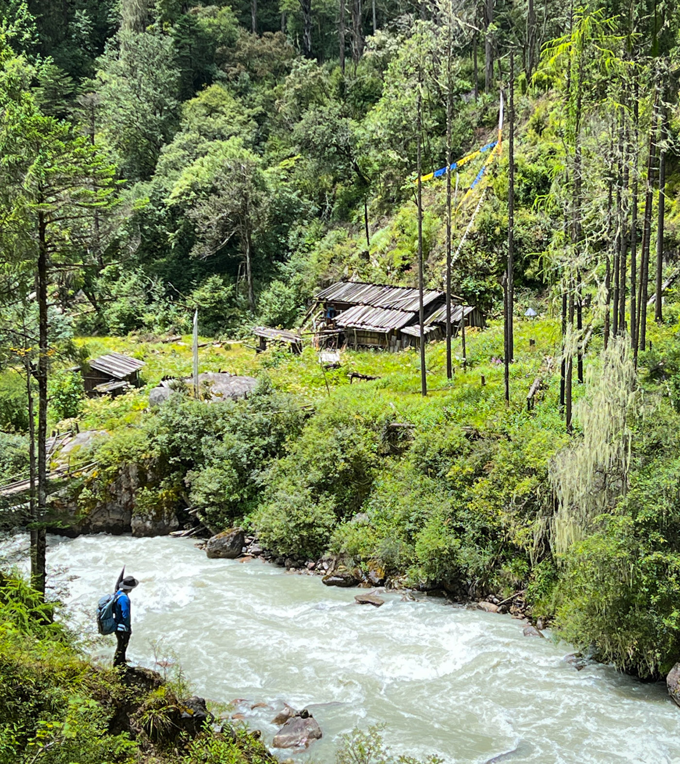 Our guide standing by the river.