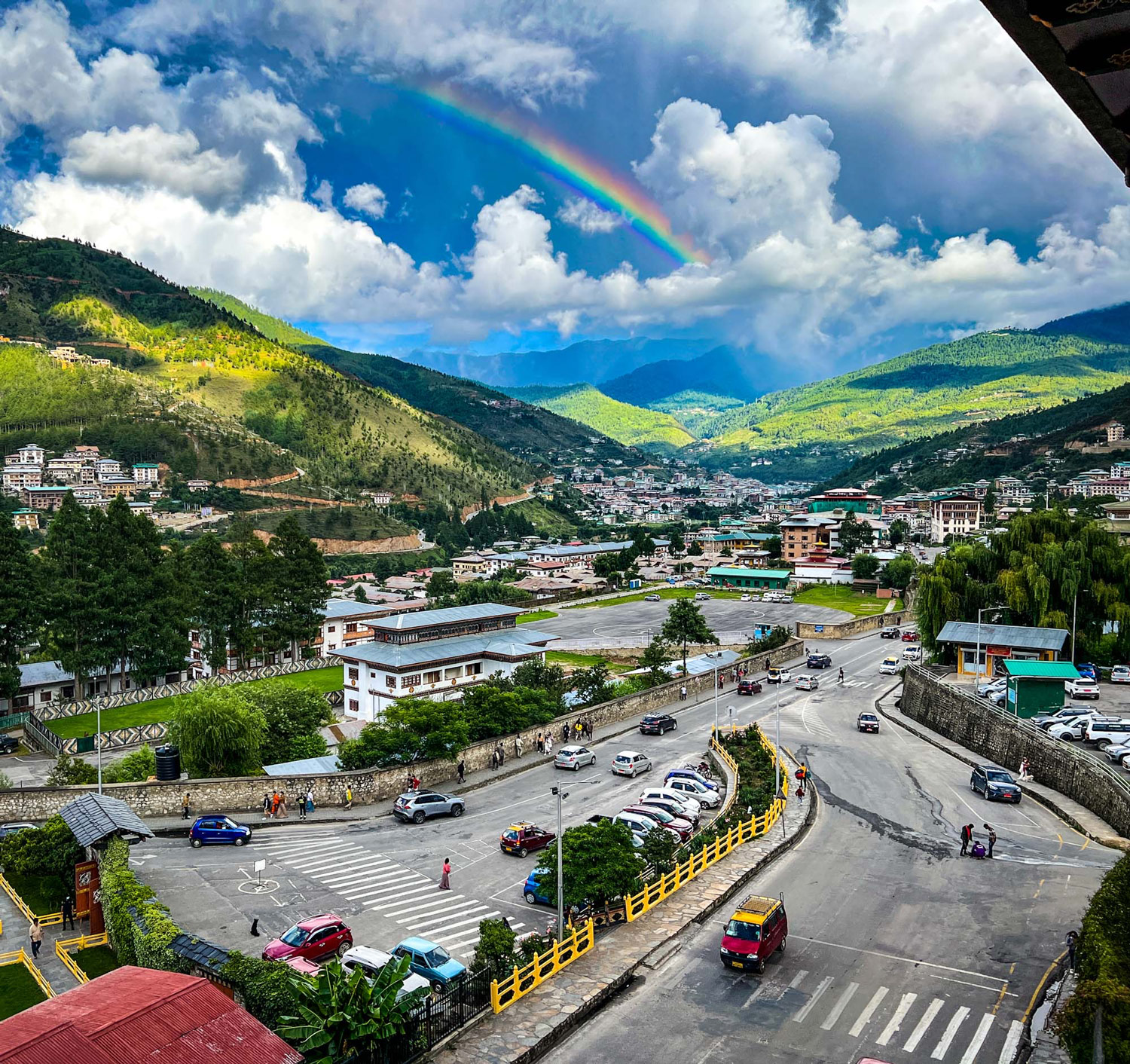 My view of Thimphu, Bhutan.