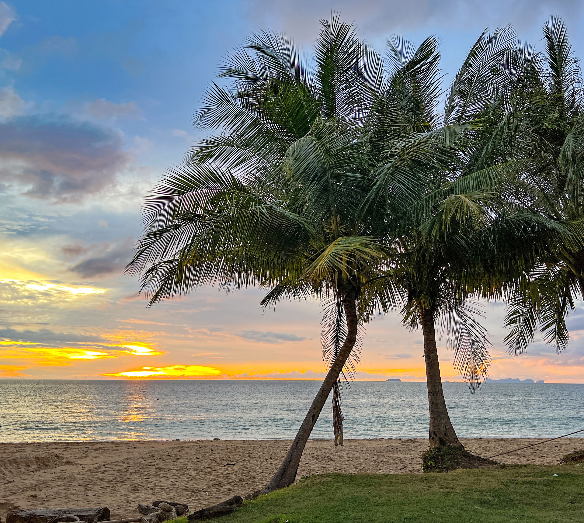 Beach sunset on Koh Lanta.