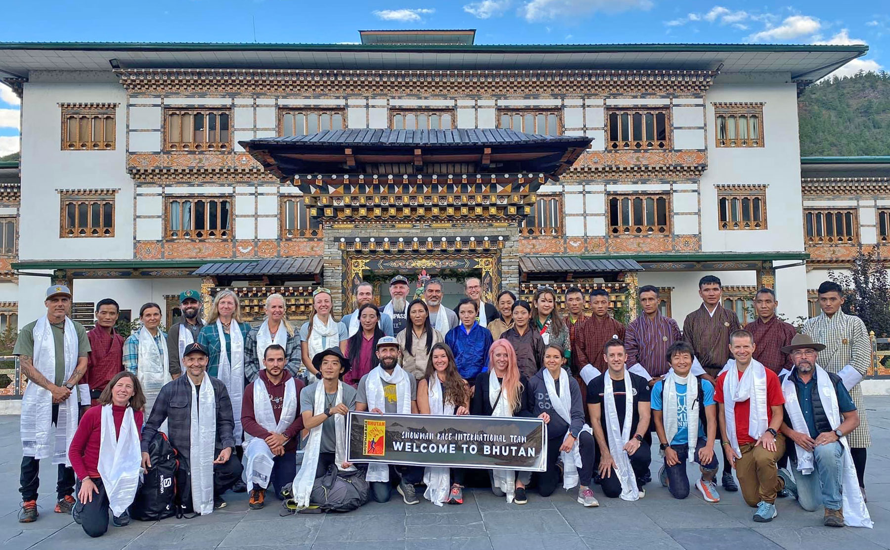 Snowman crew arriving in Paro, Bhutan.