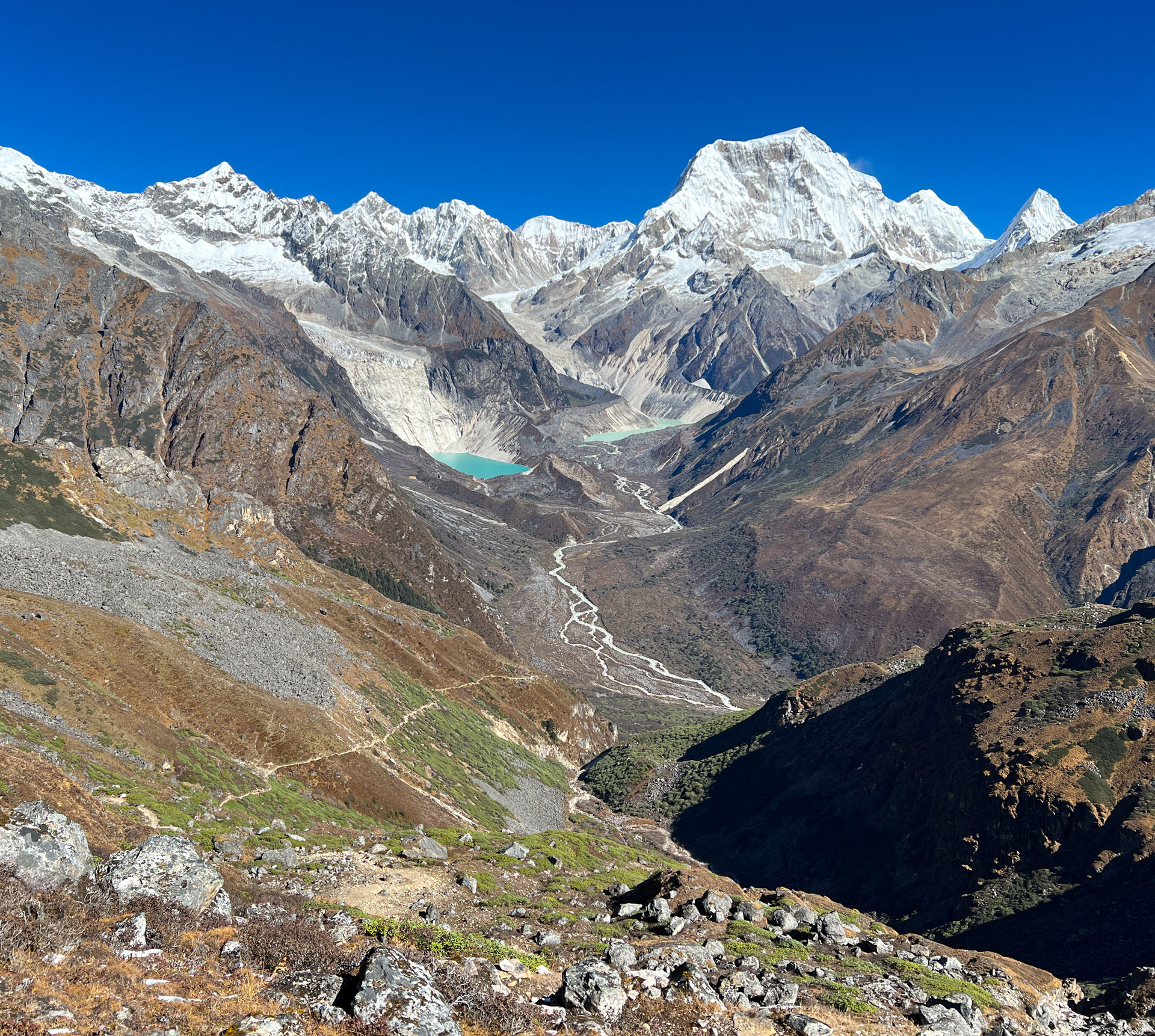 Beautiful glacial lakes.