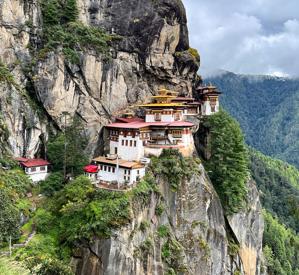 The Tiger's Nest monastery.