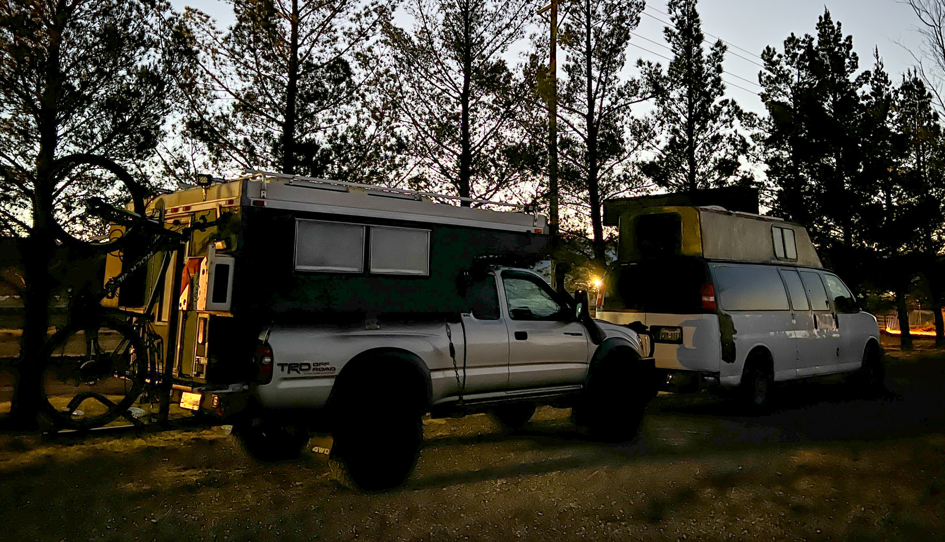 Camping in Alamogordo.