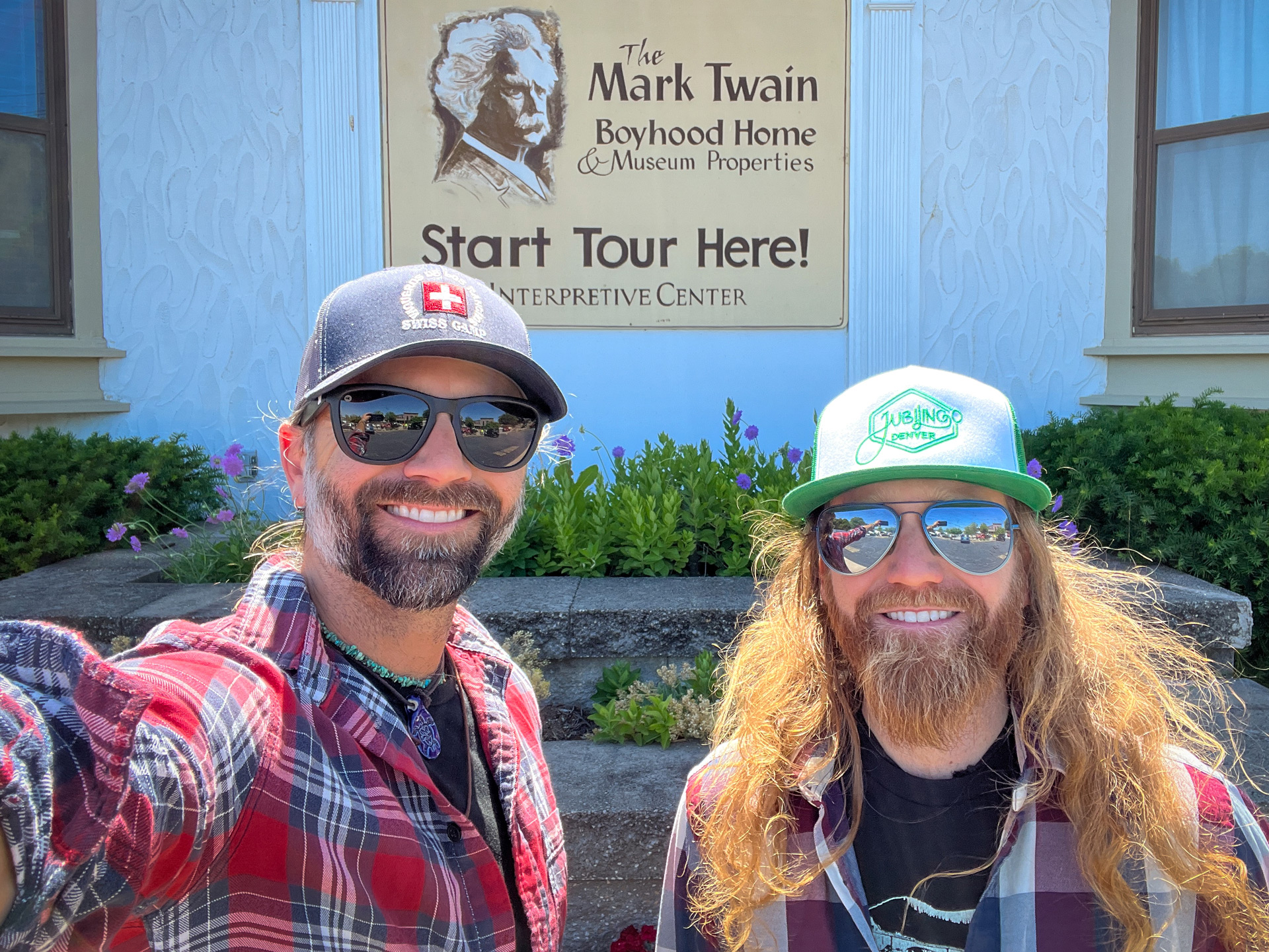 Clemens Brothers at Mark Twain's Home.